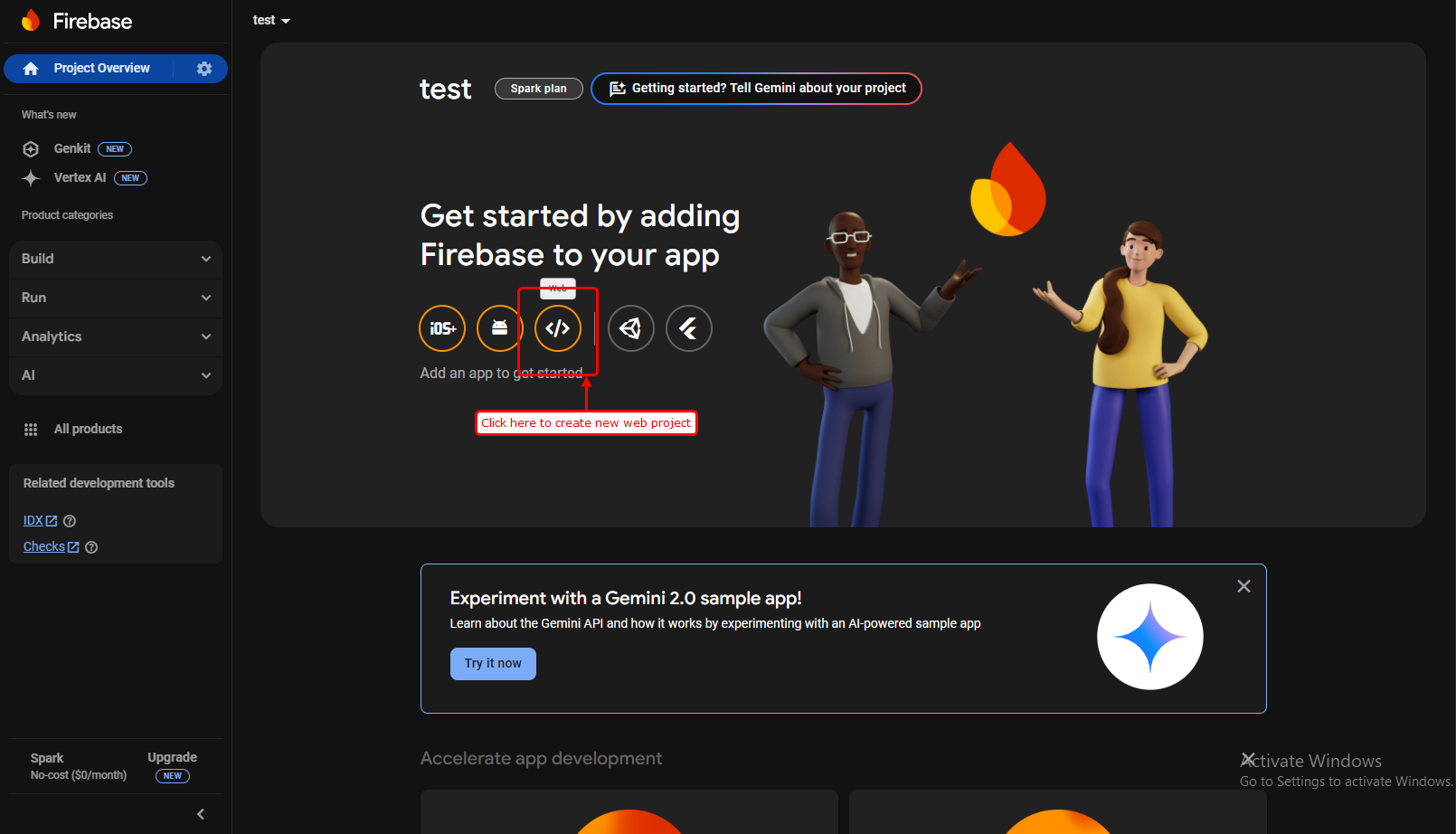 firebase setup